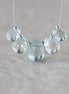 Tiny Natural Aquamarine Faceted Briolette Beads Tear Drops Pear 5-7mm Sparkly Gemstone Beads March Birthstone DIY Jewelry