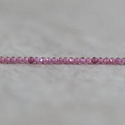 1.9mm AAA Malaya Pink Garnet Beads Faceted 15” Natural Malaya Garnet Spacer Gemstone Beads DIY Jewelry Making Necklace Earrings
