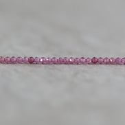 1.9mm AAA Malaya Pink Garnet Beads Faceted 15” Natural Malaya Garnet Spacer Gemstone Beads DIY Jewelry Making Necklace Earrings