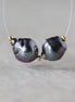 10mm Genuine Gray Tahitian Pearl Beads Baroque Organic 2 PCs DIY Jewelry Making Supplies Earrings