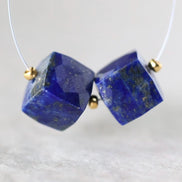 8mm AAA Lapis lazuli Cube Beads Natural Gemstone Beads for DIY Jewelry Making Earrings Supplies