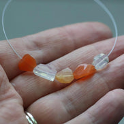 Mexican Fire Opal Nugget Beads Chunks Nuggets Natural Opal Beads for DIY Jewelry Making Earrings Pendant Necklace