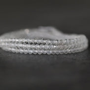 2mm AAA White Topaz Faceted Beads Round 15
