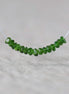 3mm AAA Chrome Green Tourmaline Smooth Rondelle Beads 1” Gem Quality Natural Gemstone for DIY Jewelry Making