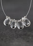 5x8mm Natural Topaz Faceted Briolette Beads Faceted Teadrops 4 PCs Gemstone for DIY Jewelry Making