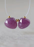 Natural Ruby Briolette Beads Faceted Heart Shape Drop 9 Genuine Untreated Ruby for DIY Jewelry Making