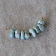 Rare Ice Blue Lone Mountain Turquoise Nugget Beads Smooth 5-6mm 8 PCs Nevada Turquoise Gemstone Beads DIY Jewelry Making