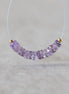 3.5mm Natural Lavender Purple Sapphire Beads Faceted Rondelle 1” Genuine Gemstonefir DIY Jewelry Making Beading Supplies