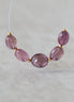 Pink Sapphire Bead Oval Smooth 5-7mm Nugget Stone Chunk Natural Gemstone for DIY Jewelry Making Supplies