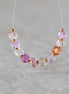 5mm Padparadscha Sapphire Beads Pastel Pink Peach Rondelle 10 PCs Faceted Genuine Gemstone Beads Jewelry Making Gift September Birthstone