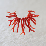Natural Italian Coral Stick Beads Fancy Tubes Genuine Raw Red Coral Beads Red Gemstone Beads for Jewelry Making Gift for crafter