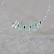 Natural Nigerian Emerald Stick Beads Tube 5-6mm Raw Emerald Gemstone for DIY Jewelry Making Earrings Pendant Supplies