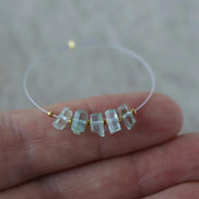 Natural Nigerian Emerald Stick Beads Tube 5-6mm Raw Emerald Gemstone for DIY Jewelry Making Earrings Pendant Supplies