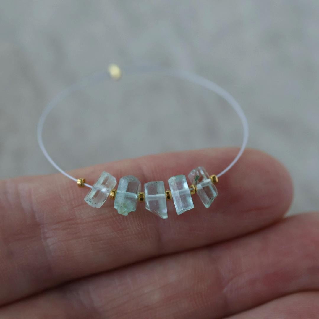 Natural Nigerian Emerald Stick Beads Tube 5-6mm Raw Emerald Gemstone for DIY Jewelry Making Earrings Pendant Supplies