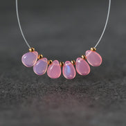 7x5mm Pink Ethiopian Opal Briolette Beads Smooth Teardrops Drops For DIY Jewelry Making Earrings