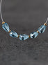 Tiny Natural Swiss Blue Topaz Faceted Teardrop Beads Oval 5 Pcs Gemstone for DIY Jewelry Making