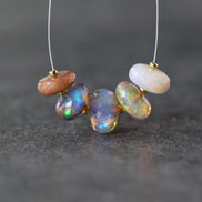 Large 10-11mm Ethiopian Opal Beads Natural Disco Welo Opal Genuine Bead For Jewelry Making Beading Craft Gift Beads October Birthstone