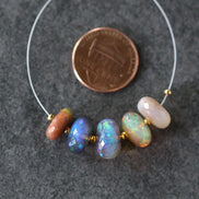 Large 10-11mm Ethiopian Opal Beads Natural Disco Welo Opal Genuine Bead For Jewelry Making Beading Craft Gift Beads October Birthstone