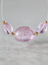 Natural Imperial Pink Topaz Oval Beads Smooth 3 Pcs Natural Gemstone Bead for DIY Jewelry Making
