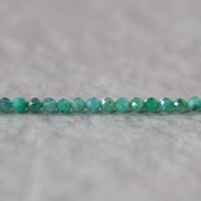 3mm AAA Emerald Faceted Beads Round Natural Raw Emerald Genuine Gemstone DIY Jewelry Making Spplies
