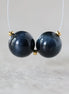 10mm Rare Natural Blue Tigers Eye Beads Round Smooth Pair Hawk Eye Gemstone for DIY Jewelry Making Earrings