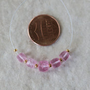 6mm Pink Topaz Faceted Cube Beads Natural Gemstones for DIY Jewelry Making Supplies Earrings