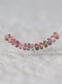 3mm Bio Tourmaline Beads Faceted Rondelles 1” Genuine Bi Color Pink Green Natural Gemstone for DIY Jewelry Making