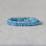 3mm Rare Paraiba Kyanite Beads Faceted Round Natural Gemstone for DIY Jewelry Making Beading Supplies