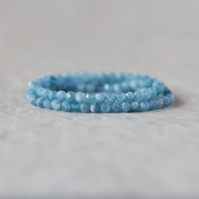 3mm Rare Paraiba Kyanite Beads Faceted Round Natural Gemstone for DIY Jewelry Making Beading Supplies