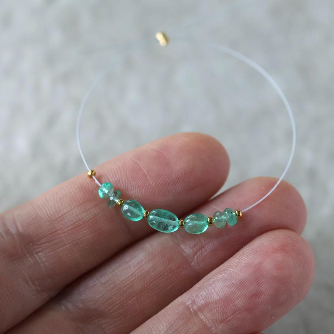 Tiny 3mm Colombian Emerald Oval Beads Smooth Rondelle Gem Quality Natural Gemstone for DIY Jewelry Making
