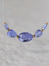7mm AAA Tanzanite Beads Rondelle Smooth 4 Pcs Gemstone Beads for Silk Knotting Jewelry Making DIY Necklace Earrings