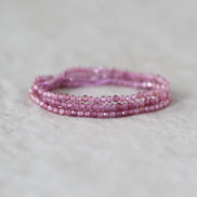 1.9mm AAA Malaya Pink Garnet Beads Faceted 15” Natural Malaya Garnet Spacer Gemstone Beads DIY Jewelry Making Necklace Earrings