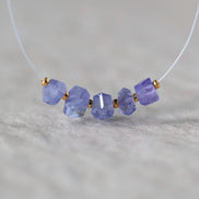 Tiny 5mm AAA Tanzanite Nuggets Beads Mini Chunks 5 Pcs Natural Gemstone for DIY Jewelry Making Necklace Earrings
