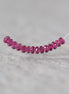 3mm AAA Rubellite Rondelle Beads Faceted Pink Tourmaline 1” Natural Gemstone for DIY Jewelry Making