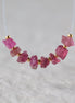 Pink Tourmaline Beads Raw Rough Nuggets 8 PCs Genuine Gemstone Beads DIY Jewelry Making Gift October Birthstone