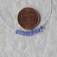 Tiny 3mm AAA Tanzanite Beads Smooth Drops Briolette 9 Pcs Natural Purple Gemstone for DIY Jewelry Making Necklace Earrings