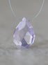 17mm Natural Scapolite Briolette Bead Faceted Teardrop Drop Lavender Quartz Gemstone for DIW Jewelry Making
