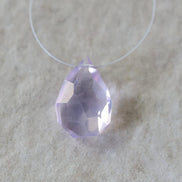 17mm Natural Scapolite Briolette Bead Faceted Teardrop Drop Lavender Quartz Gemstone for DIW Jewelry Making