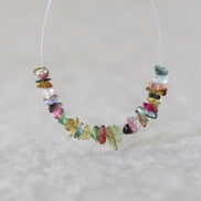 Tiny Rare Congo Multi Tourmaline Beads Chips Colorful Nuggets 2” Natural Gemstone for DIY Jewelry Making