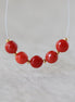 6mm AAA Italian Coral Beads Coin Genuine Undyed Natural Sardinia Coral for DIY Jewelry Making