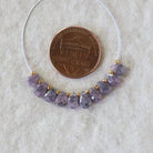 Tiny Natural Purple Sapphire Beads Faceted Briolettes Teardrops Drops 10 Pcs 5-6mm Gemstone for DIY Jewelry Making