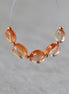 Rare Padparadscha Sapphire Oval Beads Smooth 5 PCs 6mm Gemstone for DIY Jewelry Making Supplies Earrings