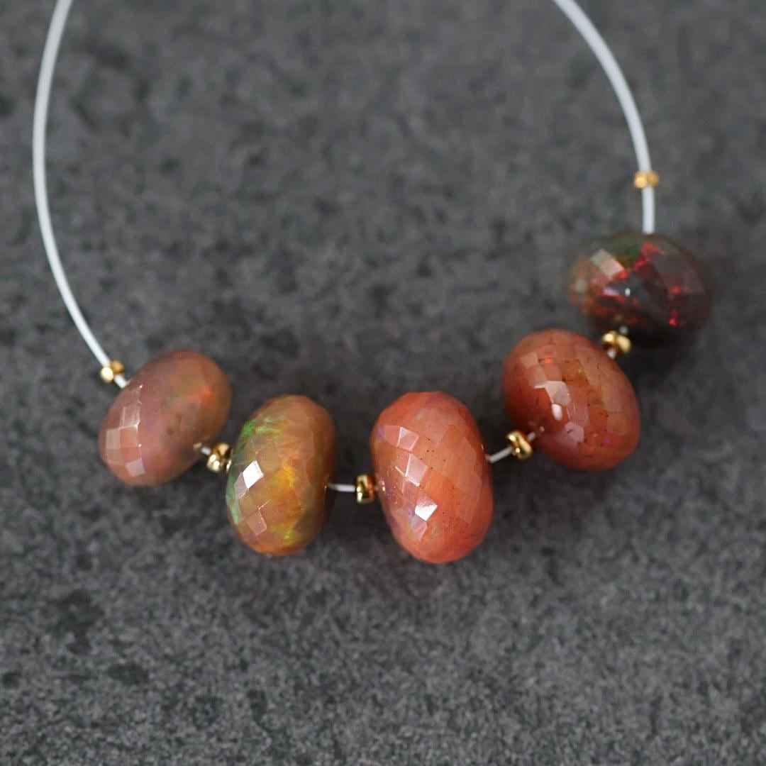 Large 10-12mm Ethiopian Opal Beads Natural Disco Welo Opal Natural Gemstone For DIY Jewelry Making