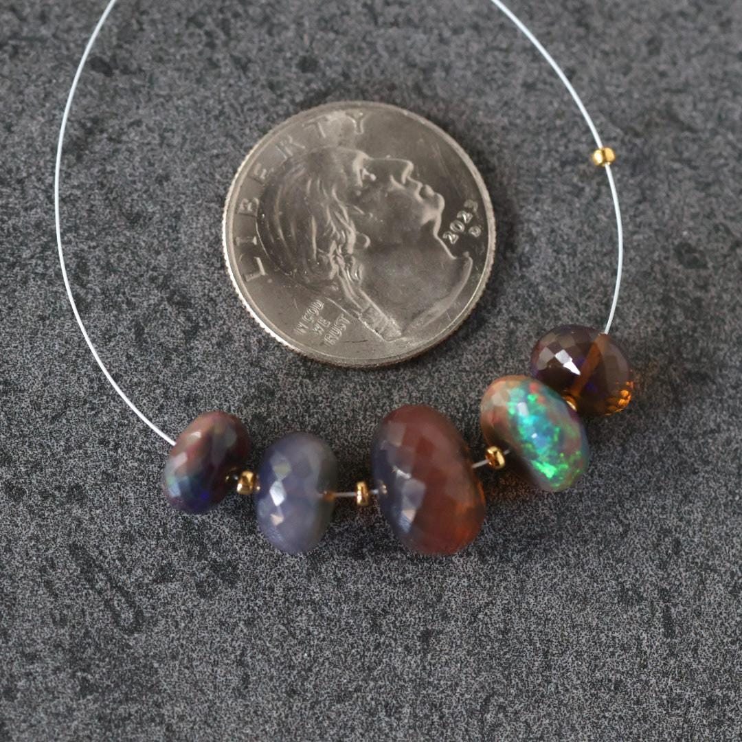 Large 13mm 8mm Ethiopian Opal Beads Natural Disco Welo Opal Natural Gemstone For DIY Jewelry Making
