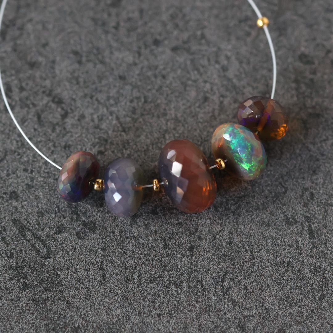 Large 13mm 8mm Ethiopian Opal Beads Natural Disco Welo Opal Natural Gemstone For DIY Jewelry Making