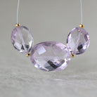 Large Natural Pink Amethyst Oval Beads Faceted 10-14mm Natural Gemstone for DIY Jewelry Making Supplies