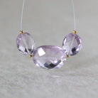 Large Natural Pink Amethyst Oval Beads Faceted 10-14mm Natural Gemstone for DIY Jewelry Making Supplies
