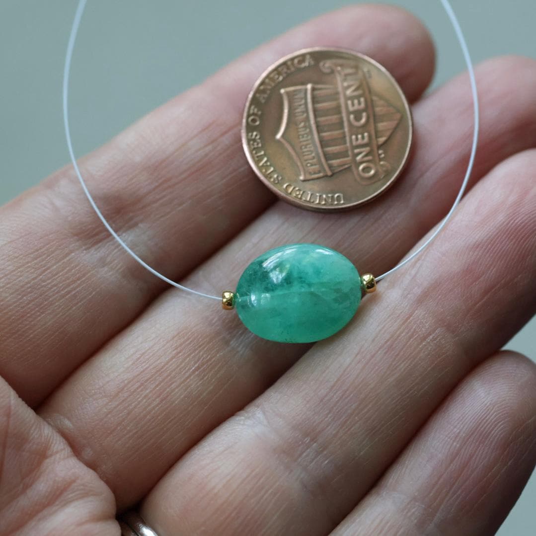 Large Natural Zambian Emerald Smooth Bead 10x13mm Nugget Stone Chunk Gemstone Bead for DIY Jewelry Making