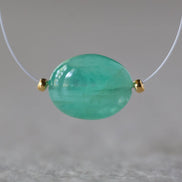 Large Natural Zambian Emerald Smooth Bead 10x13mm Nugget Stone Chunk Gemstone Bead for DIY Jewelry Making