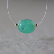 Large Natural Zambian Emerald Smooth Bead 10x13mm Nugget Stone Chunk Gemstone Bead for DIY Jewelry Making